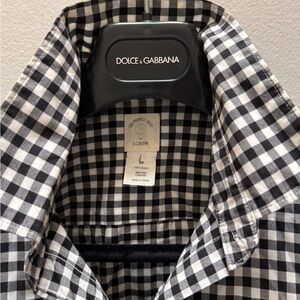 J. Crew Black and White Checkered Button Down Shirt